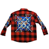 Men ROKU STUDIO Art Gallery L/SLV Plaid Shirt