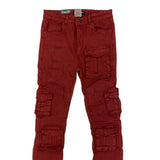 Men URBAN BEAST Twill Long Pocket Stacked Pants