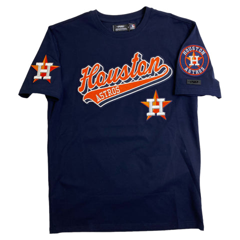 Men PRO STANDARD Houston Astros Script Tail Sj T-Shirt