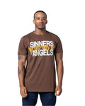 Men EVOLUTION Sinners Protected By Angels T-Shirt