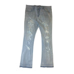 Men DENIMICITY Rip N Repair Denim Stacked Jeans