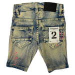 Little Kids FWRD DENIM & CO. Painted Money Dept Denim Short