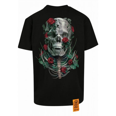 Men FORGOTTEN FACES Roses Oversized T-shirt