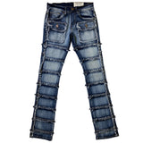 Men FWRD DENIM CO. Patchwork True Stacked Denim Jeans