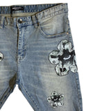 Men ROKU STUDIO Money Flower Denim Short