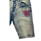 Kids FWRD DENIM CO. Painted Money Dept Denim Short