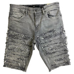 Men JORDAN CRAIG W Raw Fabric Edge Shorts