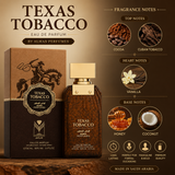 TEXAS TOBACCOOO By ALMAS Perfumes EDP 3.4 OZ For Men