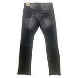 Men JORDAN CRAIG Shreds On Knees Stacked Denim Jean