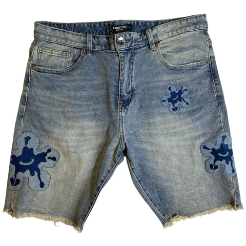 Men ROKU STUDIO Flower Denim Short