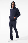 Men JORDAN CRAIG Uptown Stacked Sweatpants Navy