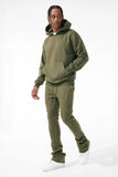 Men JORDAN CRAIG Uptown Stacked Sweatpants Olive