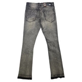 Men DENIMICITY Rip N Repair With Stones Denim Stacked Jeans