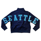 Women PRO STANDARD Seattle Kraken Crew Neck Crop Jacket