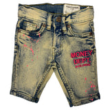 Little Kids FWRD DENIM & CO. Painted Money Dept Denim Short