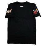 Men PRO STANDARD Miami Heat Script Tail Sj T-Shirt