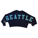 Women PRO STANDARD Seattle Kraken Crop Crewneck Sweater