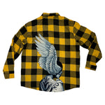 Men ROKU STUDIO Fallen Angel L/SLV Plaid Shirt