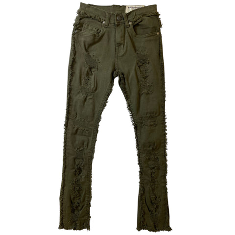 Kids FWRD DENIM CO. No End Luxe Stacked Twill Pants