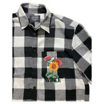 Men WEDDING CAKE Strength Button Up L/SLV Plaid Shirt