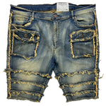 Big Men FWRD DENIM & CO Patchwork Denim Shorts