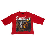 Men KINDRED Oversize Survivor Crop Tee