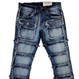 Men FWRD DENIM CO. Patchwork True Stacked Denim Jeans