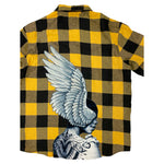 Men ROKU STUDIO Fallen Angel L/SLV Plaid Shirt