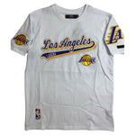 Men PRO STANDARD Los Angeles Lakers Script Tail SJ T-Shirt