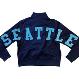 Women PRO STANDARD Seattle Kraken Crew Neck Crop Jacket