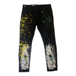 Men WAIMEA Splat Ripped Skinny Jeans
