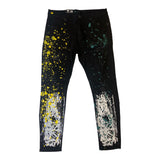 Men WAIMEA Splat Ripped Skinny Jeans