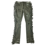 Men SMOKE RISE Flare Shreds Fit Stacked Jeans