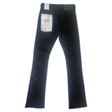 Men LIQUID CRYSTAL Diamond Crystal Shape Super Skinny Stacked With Rhinestone