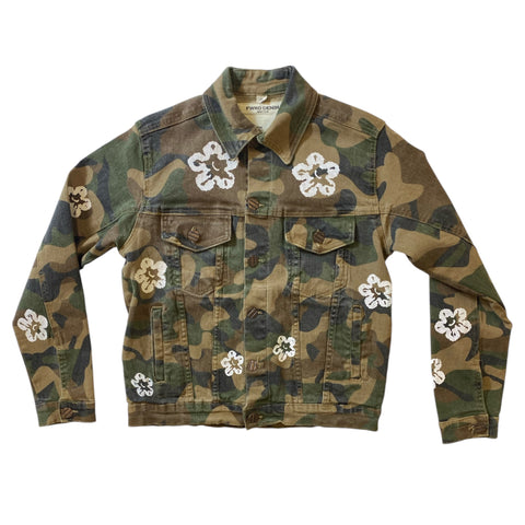 Men FWRD Denim & Co. Camo Flower Jacket