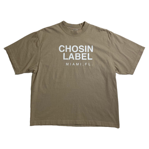 Men CHOSIN LABEL Oversize Vintage Miami T-Shirt