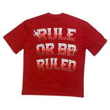 Men DENIMICITY Rule Or Be Ruled Stone Oversize T-shirt