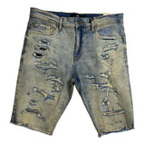 Men JORDAN CRAIG Denim W Shreds Shorts