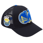 Men PRO STANDARD Golden State Warriors Mashup Trucker Snapback Hat