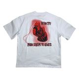 Men DENIMICITY From Sheep To Goats Stone Oversize T-shirt