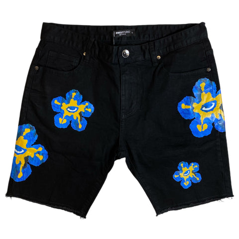 Men ROKU STUDIO Flower Denim Short