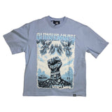 Men DENIMICITY Rule Or Be Ruled Stone Oversize T-shirt
