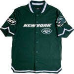 Men PRO STANDARD New York Jets Button Up Jersey Shirt