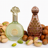 Pistachio Dreams Bundle I Louise Pistachio By ZAKAT EDP - 100ML 3.4 FL OZ I Shatha Al Riyahin By Zakat Pure Concentrated Oil 20ML