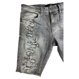 Men JORDAN CRAIG Denim W Shreds Shorts