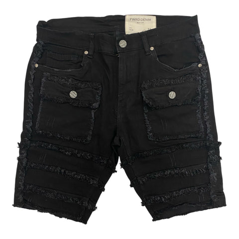 Men's FWRD DENIM Patchwork Short