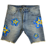 Men ROKU STUDIO Flower Denim Short