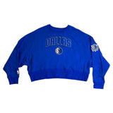 Women PRO STANDARD Dallas Mavericks Crop Crewneck Sweater