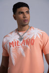 Men ROBERT VINO MILANO Palm Tree T-Shirt