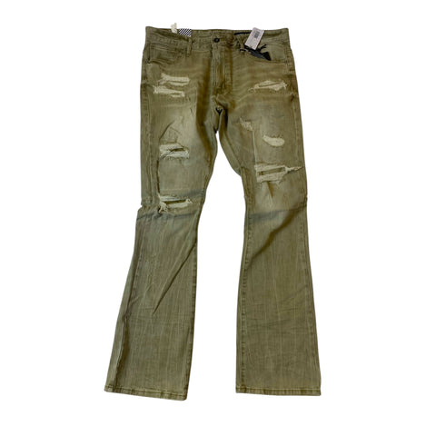 Men SMOKE RISE Stacked Flared Fit Jeans